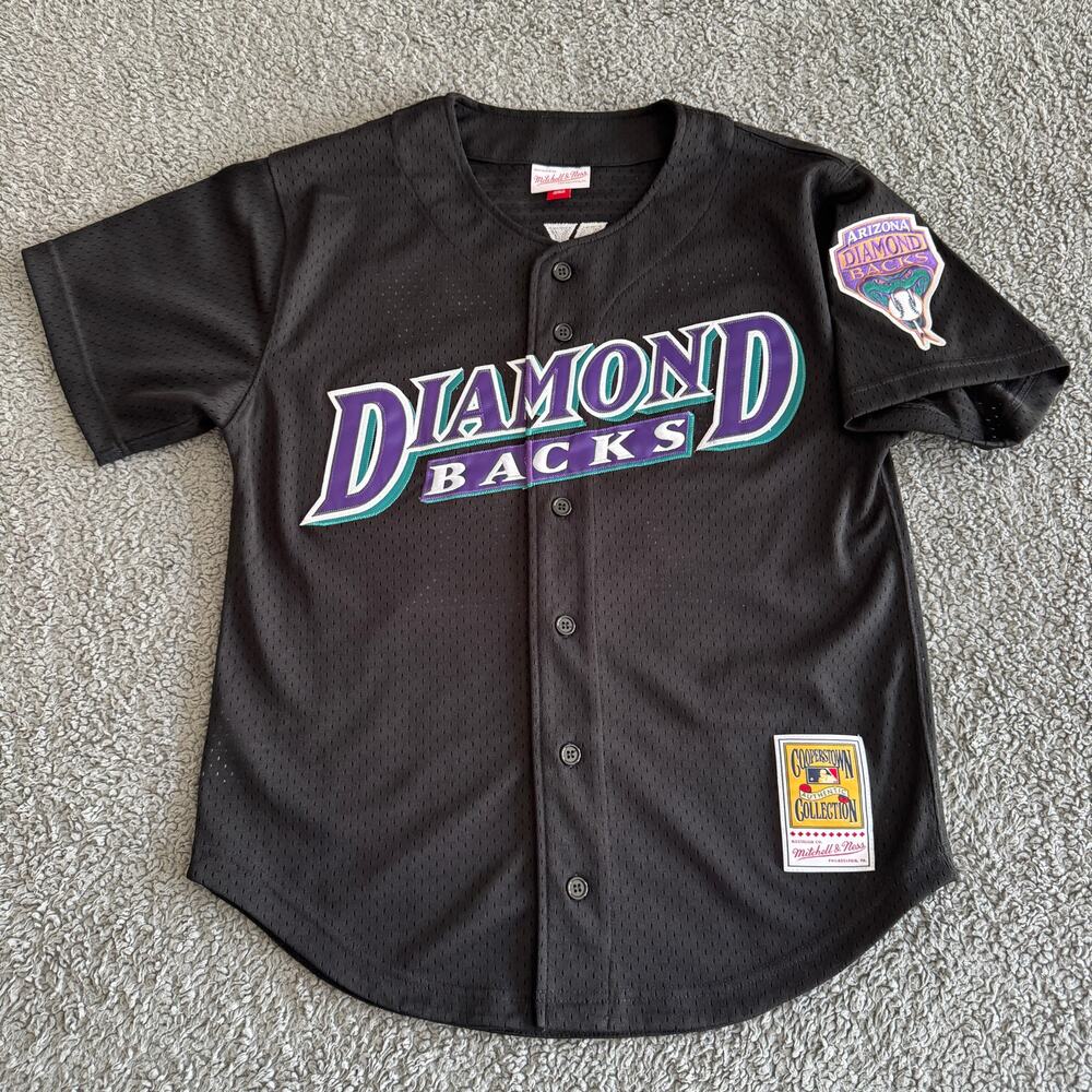 NWOT Randy Johnson Mitchell Ness MLB Arizona Diamondbacks 1999 Black Jersey 40 M